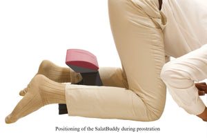 Positioning of SalatBuddy Stool during prostration